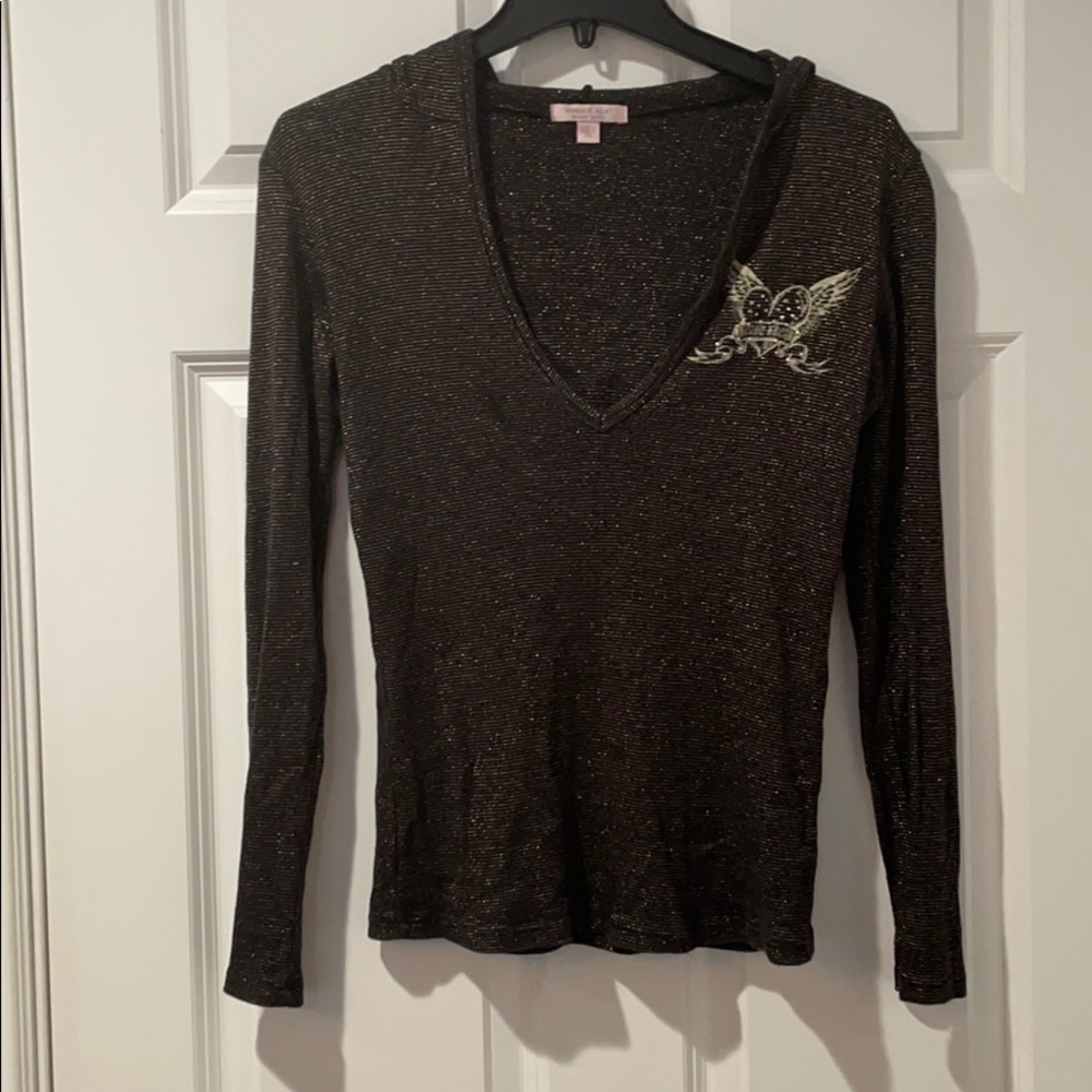 Romeo & Juliet Couture Long Sleeve Top Size L EUC